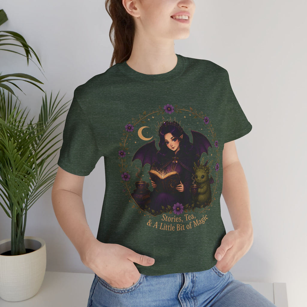 Vespera's Midnight Stories | Cozy Gothic Fantasy Witch T-Shirt