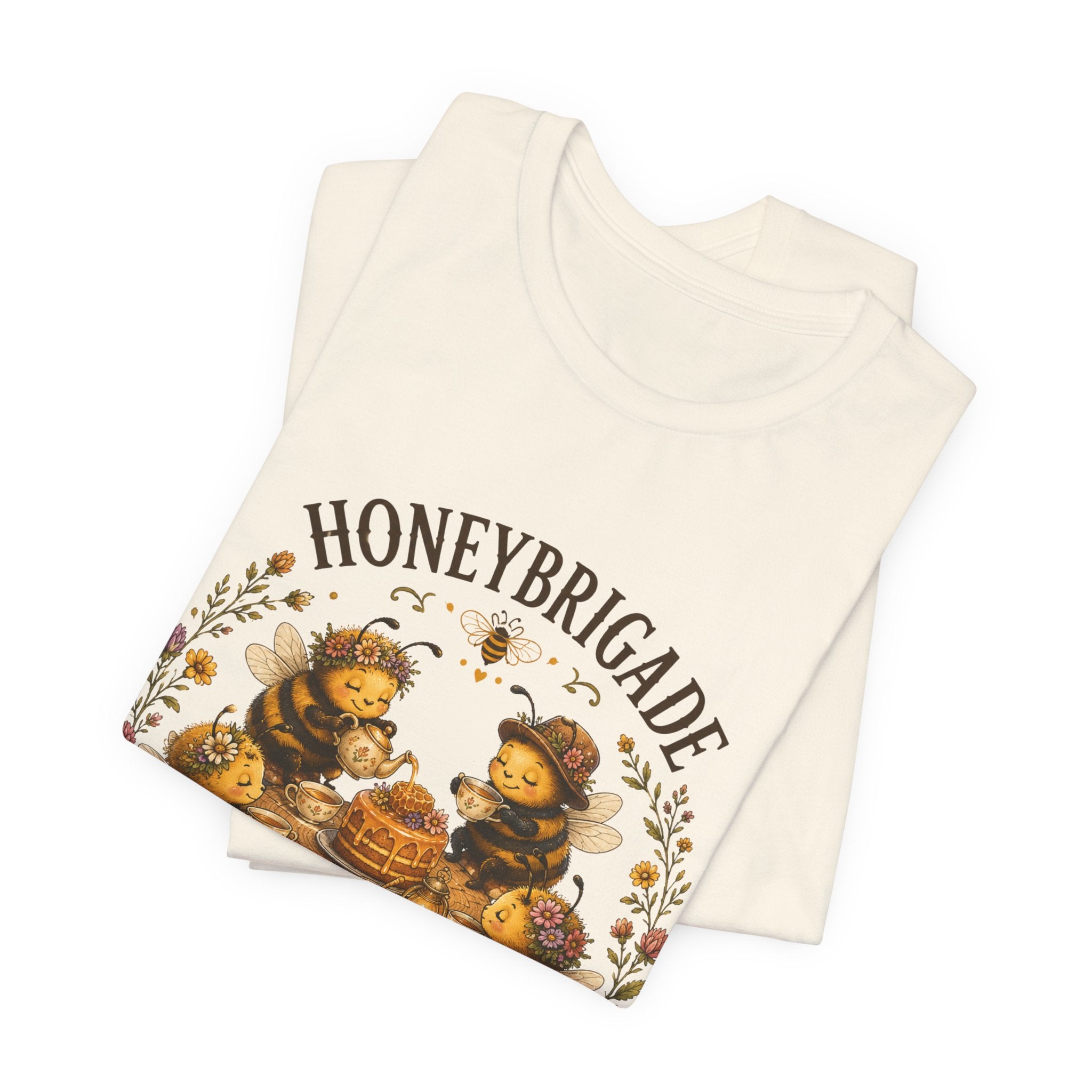 Honeybrigade Tea Party | Cozy Cottagecore Bee T-Shirt