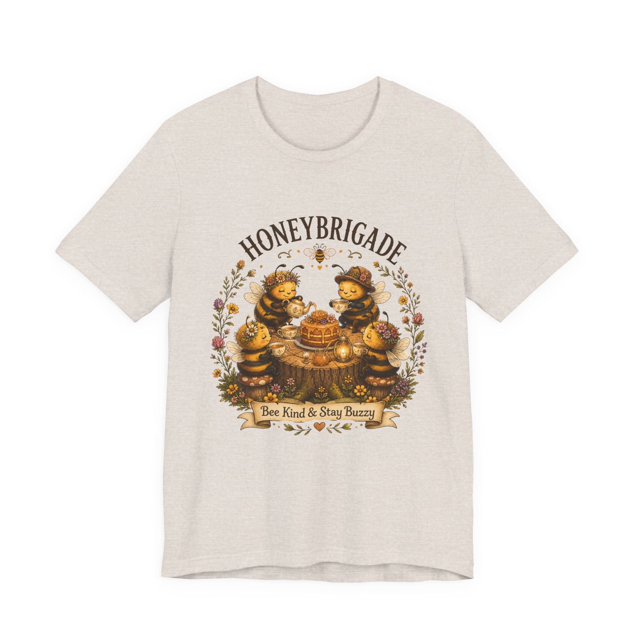 Honeybrigade Tea Party | Cozy Cottagecore Bee T-Shirt