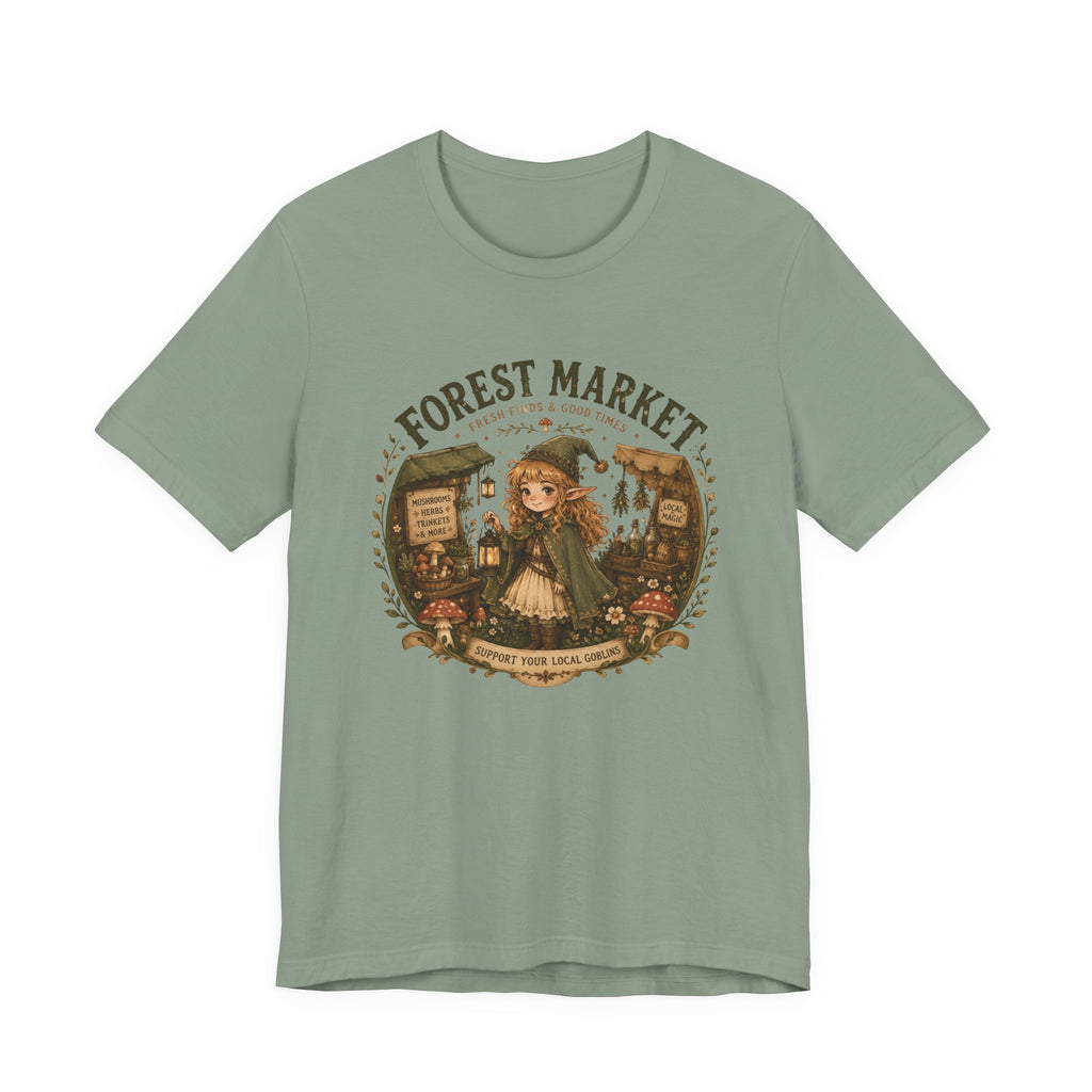 Fernie's Forest Market T-Shirt | Cottagecore Fantasy Woodland Tee