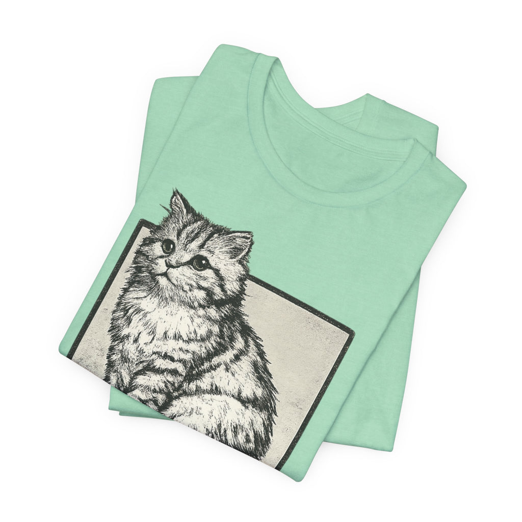 Tech Support Cat T-Shirt | Funny IT & Computer Lover Graphic Tee