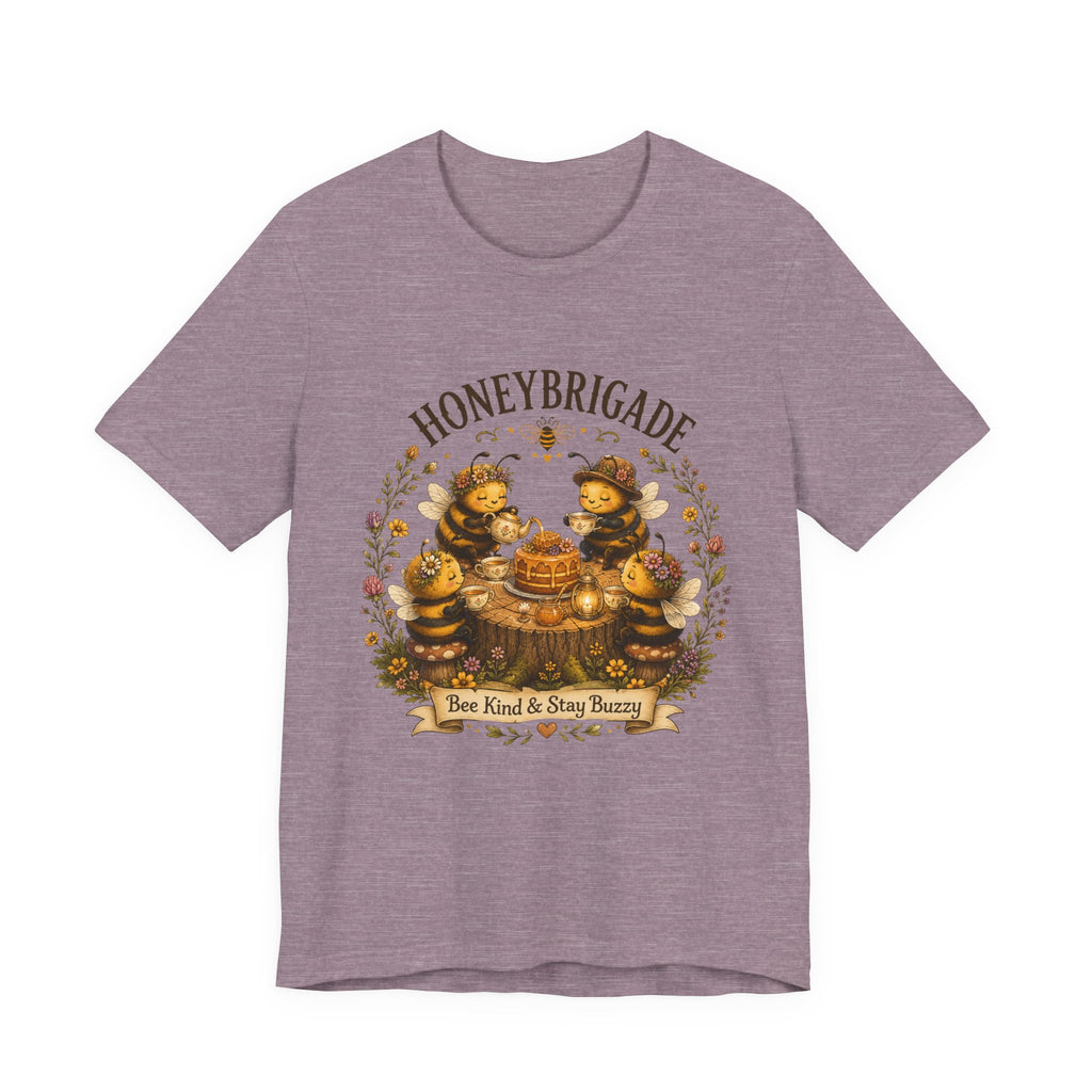Honeybrigade Tea Party | Cozy Cottagecore Bee T-Shirt