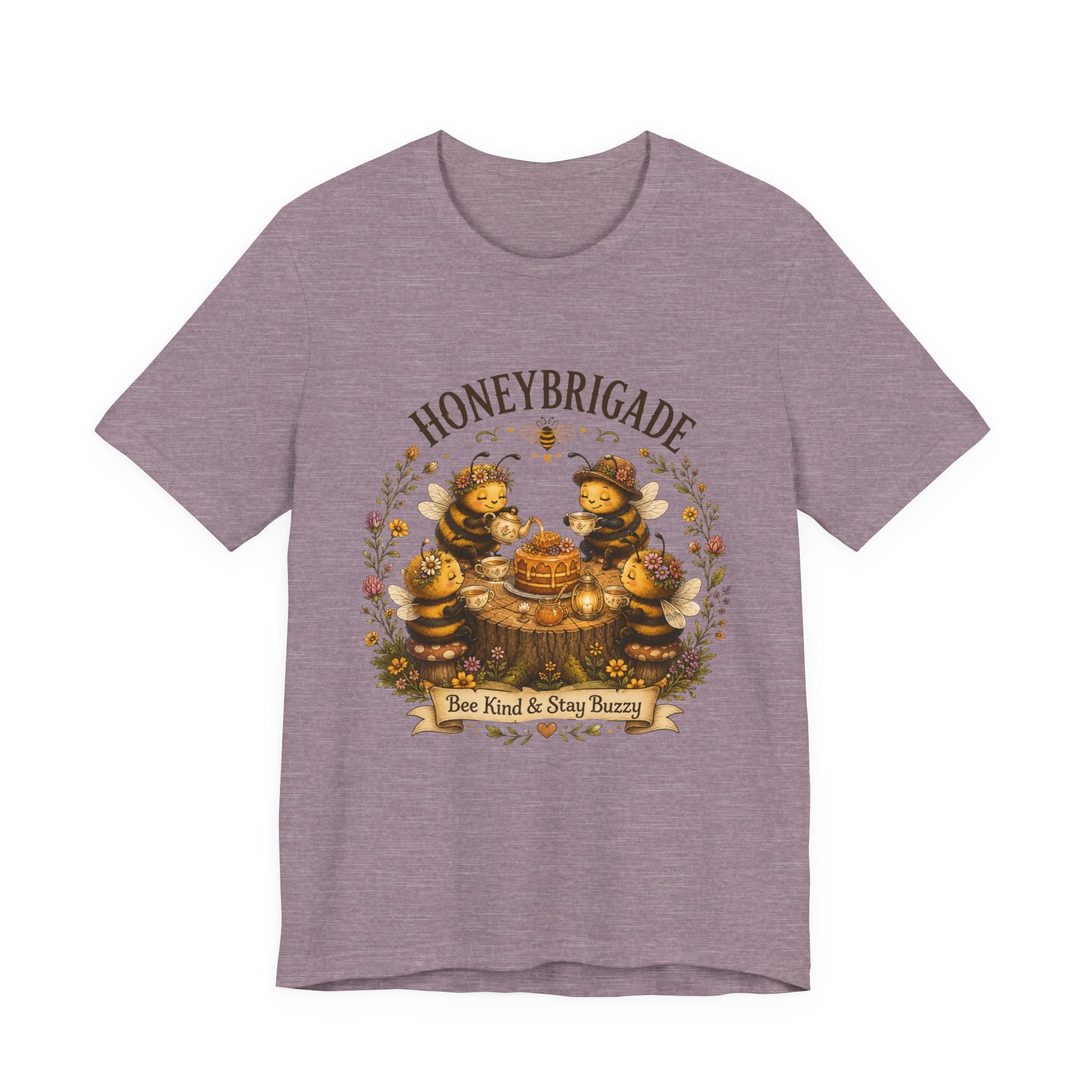 Honeybrigade Tea Party | Cozy Cottagecore Bee T-Shirt