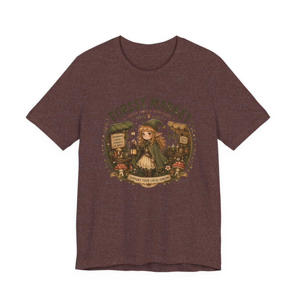 Fernie's Forest Market T-Shirt | Cottagecore Fantasy Woodland Tee