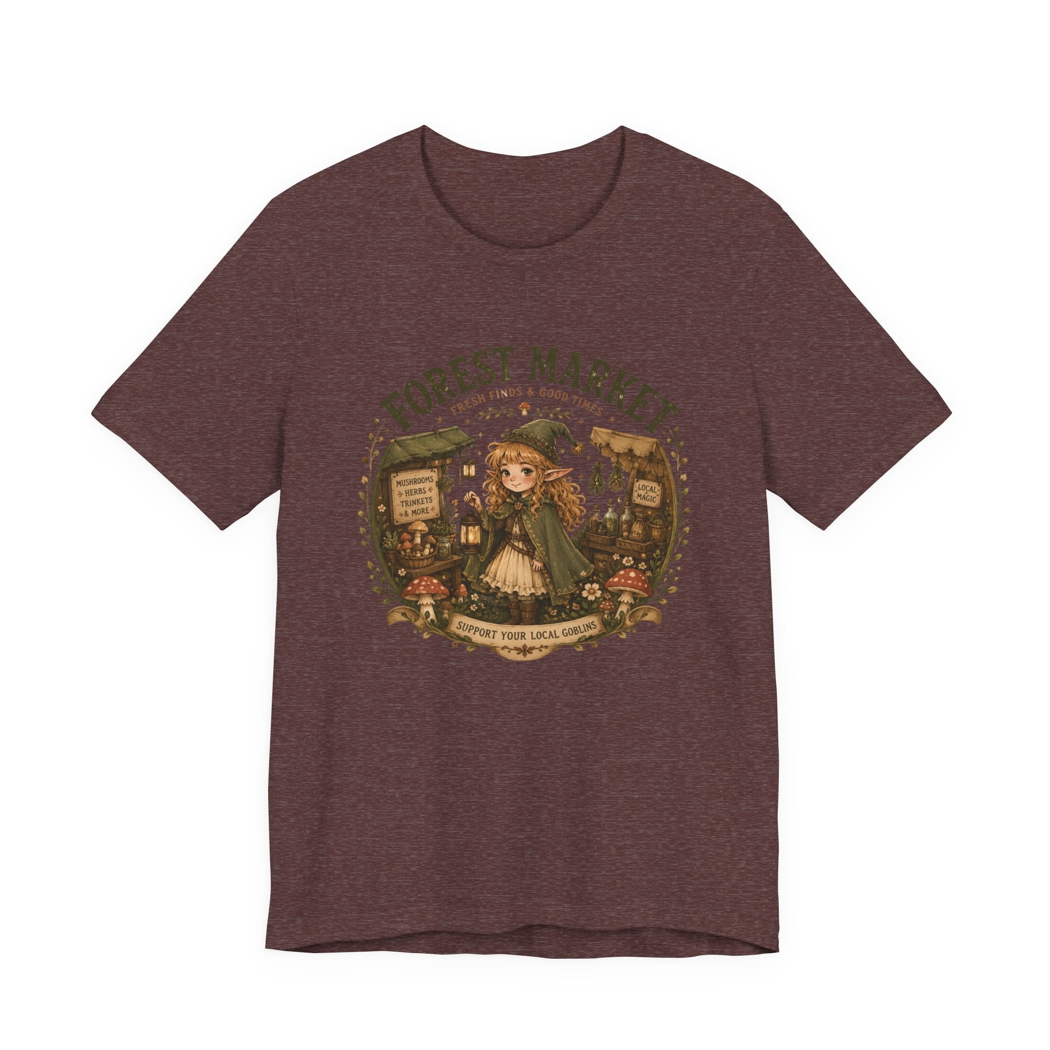 Fernie's Forest Market T-Shirt | Cottagecore Fantasy Woodland Tee