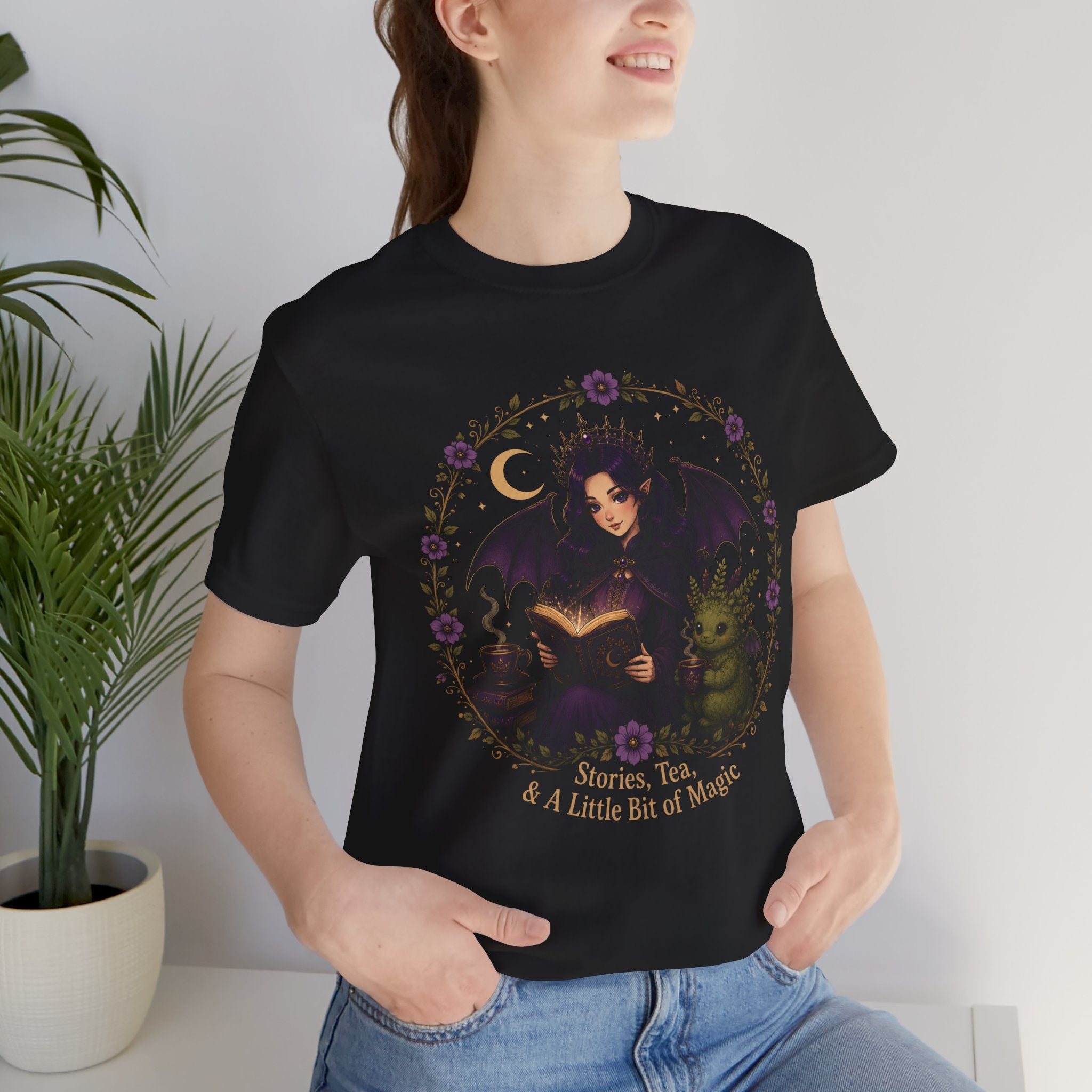 Vespera's Midnight Stories | Cozy Gothic Fantasy Witch T-Shirt
