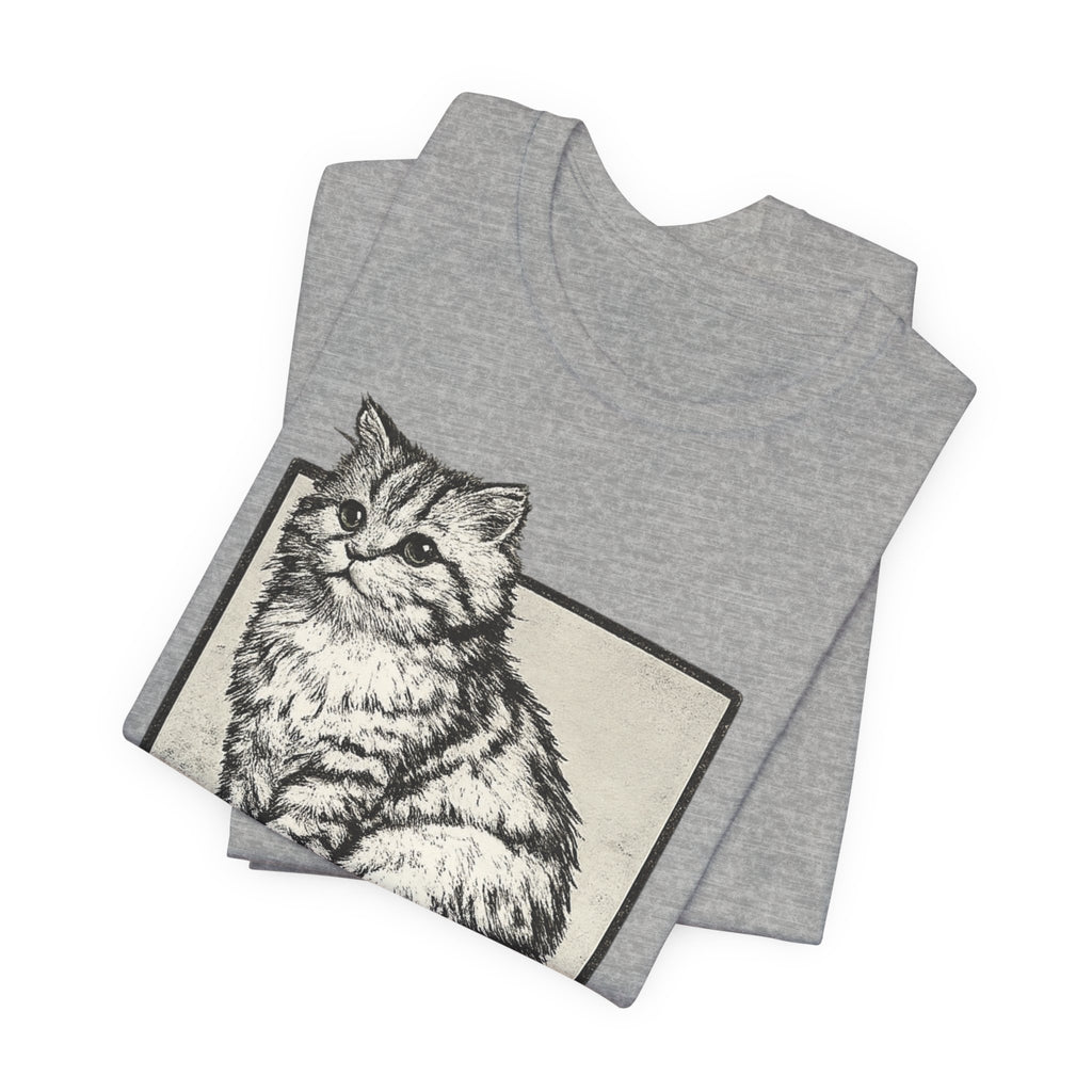 Tech Support Cat T-Shirt | Funny IT & Computer Lover Graphic Tee