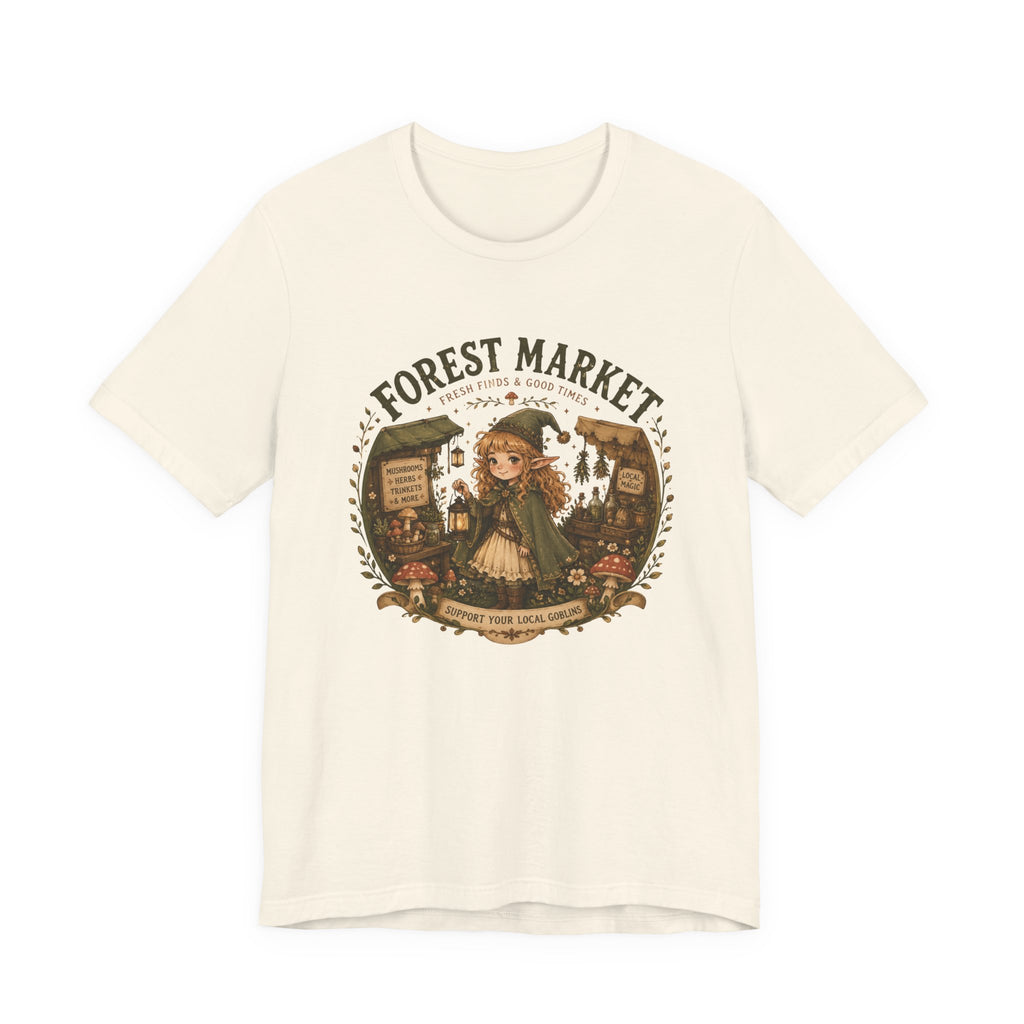 Fernie's Forest Market T-Shirt | Cottagecore Fantasy Woodland Tee