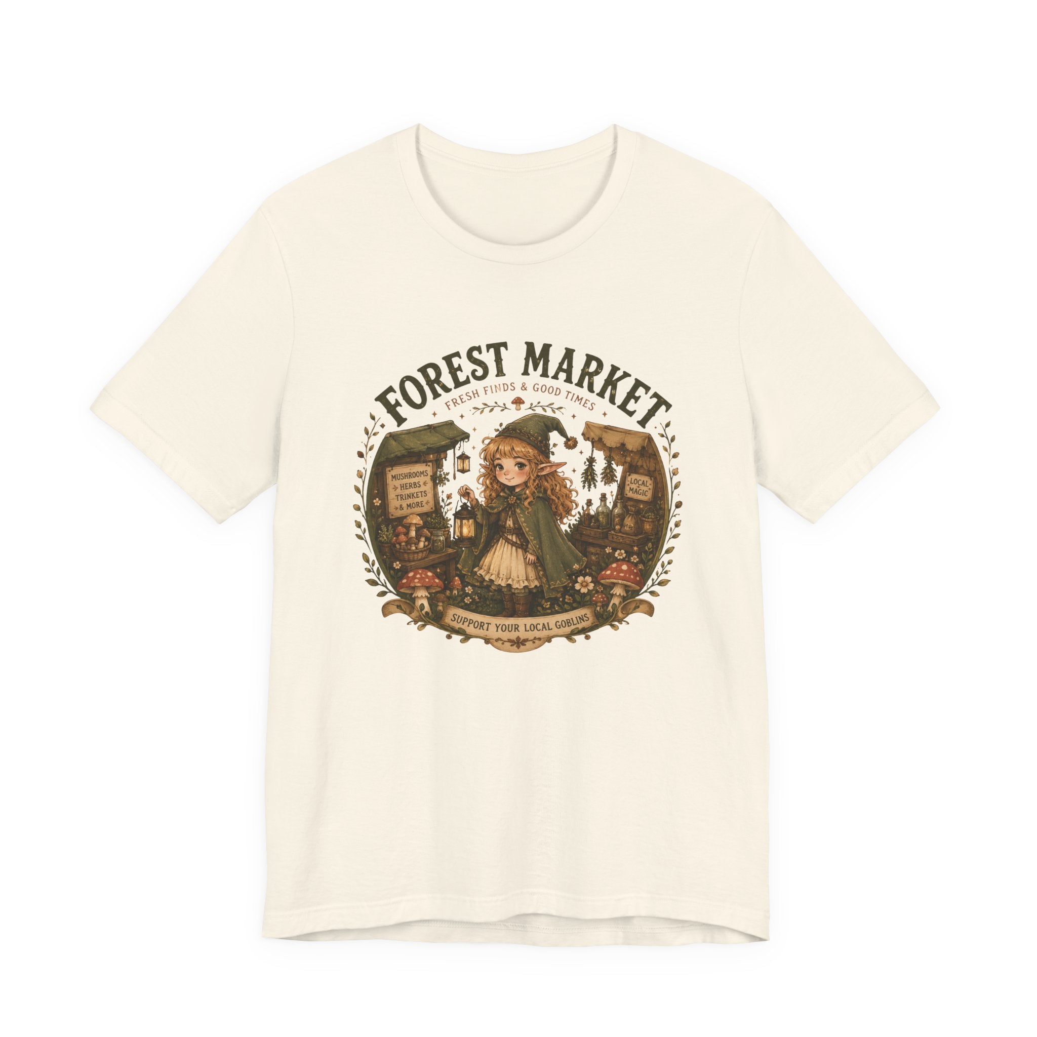 Fernie's Forest Market T-Shirt | Cottagecore Fantasy Woodland Tee