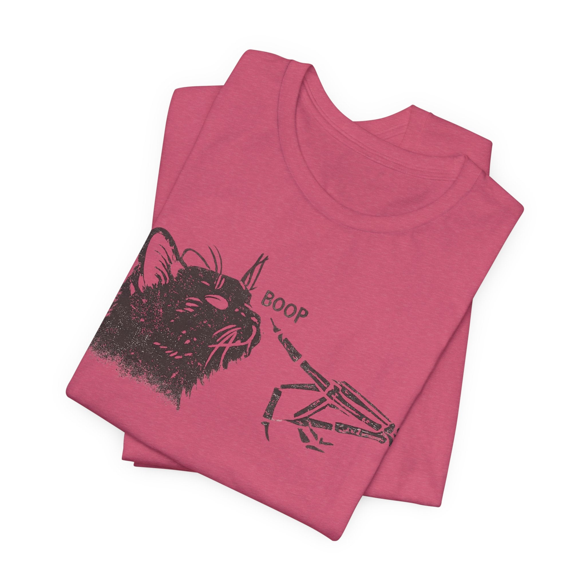 Cat Skeleton 'Boop' Graphic Tee – Funny Goth Cat T‑Shirt