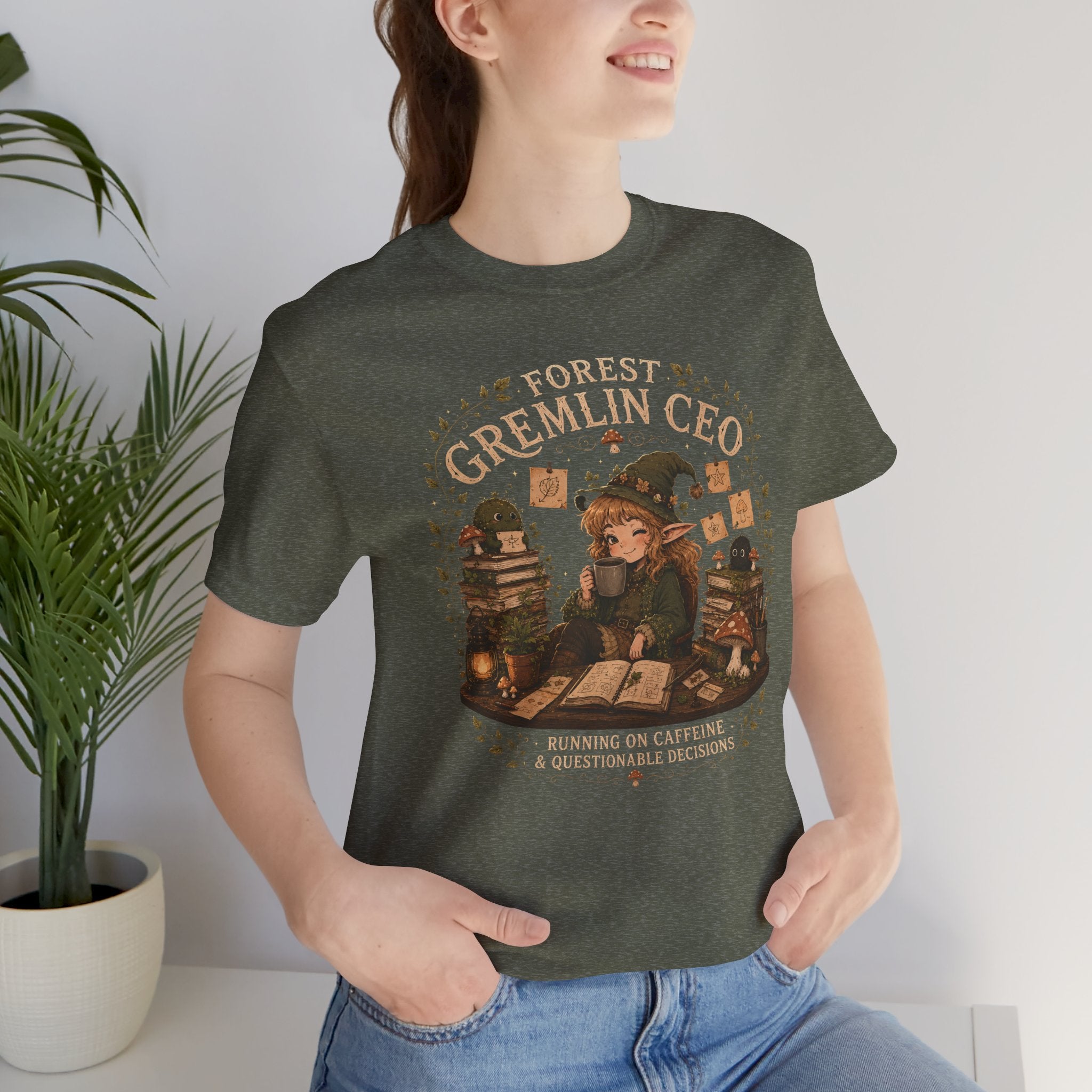 Forest Gremlin CEO | Cozy Cottagecore Fantasy T-Shirt