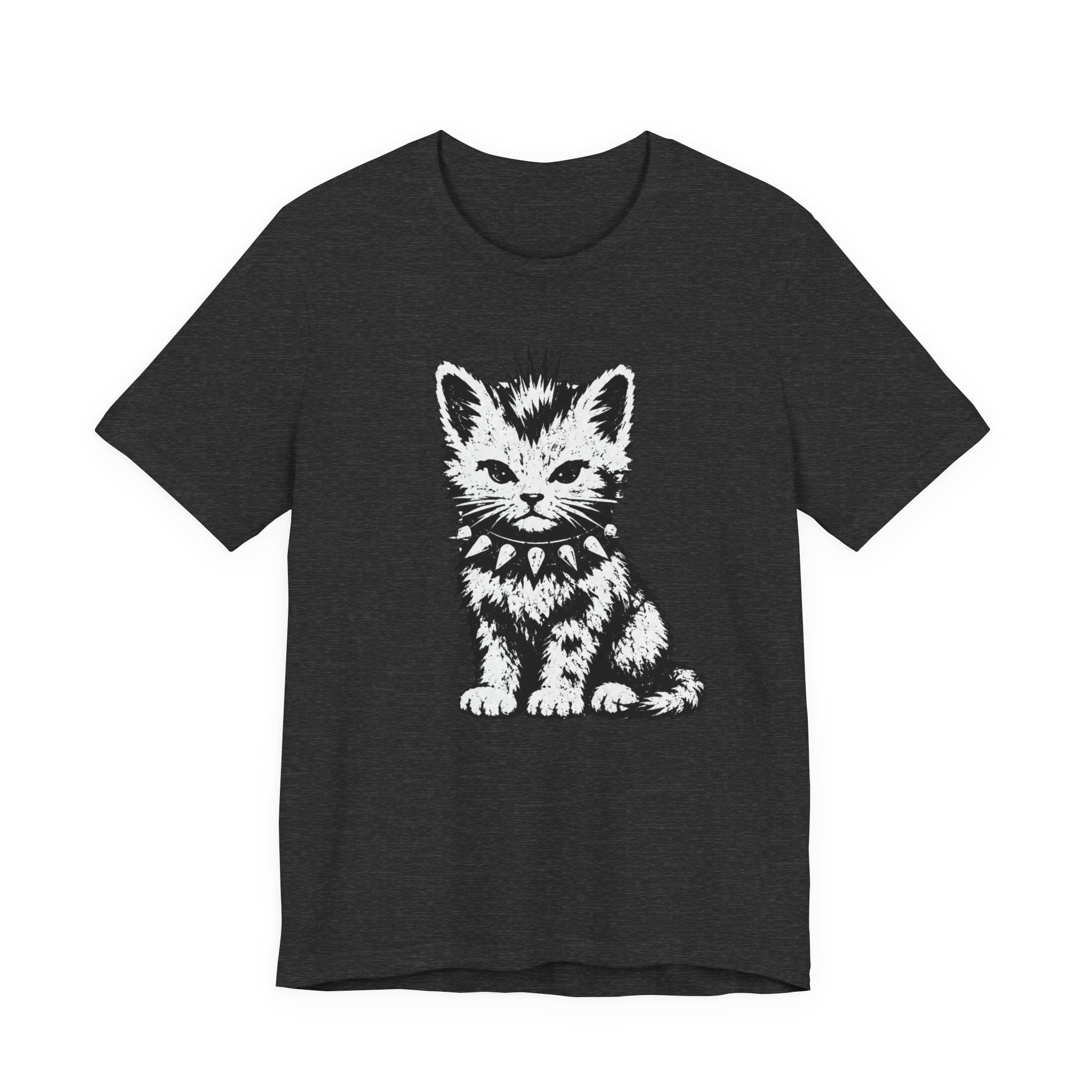 Punk Rock Kitten Graphic T-Shirt | Alternative Cat Lover Tee