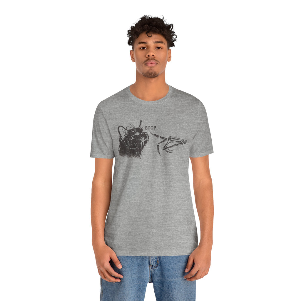 Cat Skeleton 'Boop' Graphic Tee – Funny Goth Cat T‑Shirt