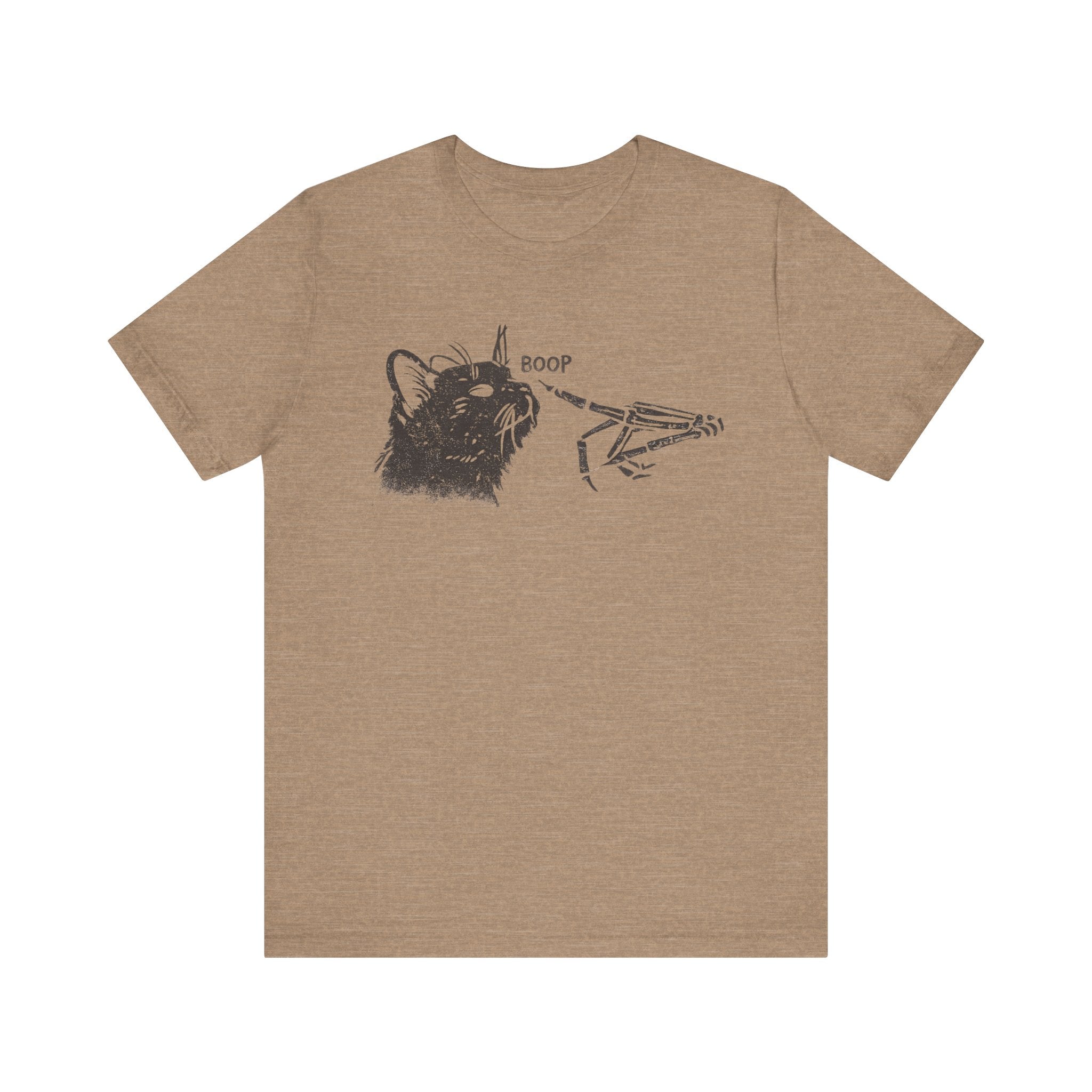 Cat Skeleton 'Boop' Graphic Tee – Funny Goth Cat T‑Shirt