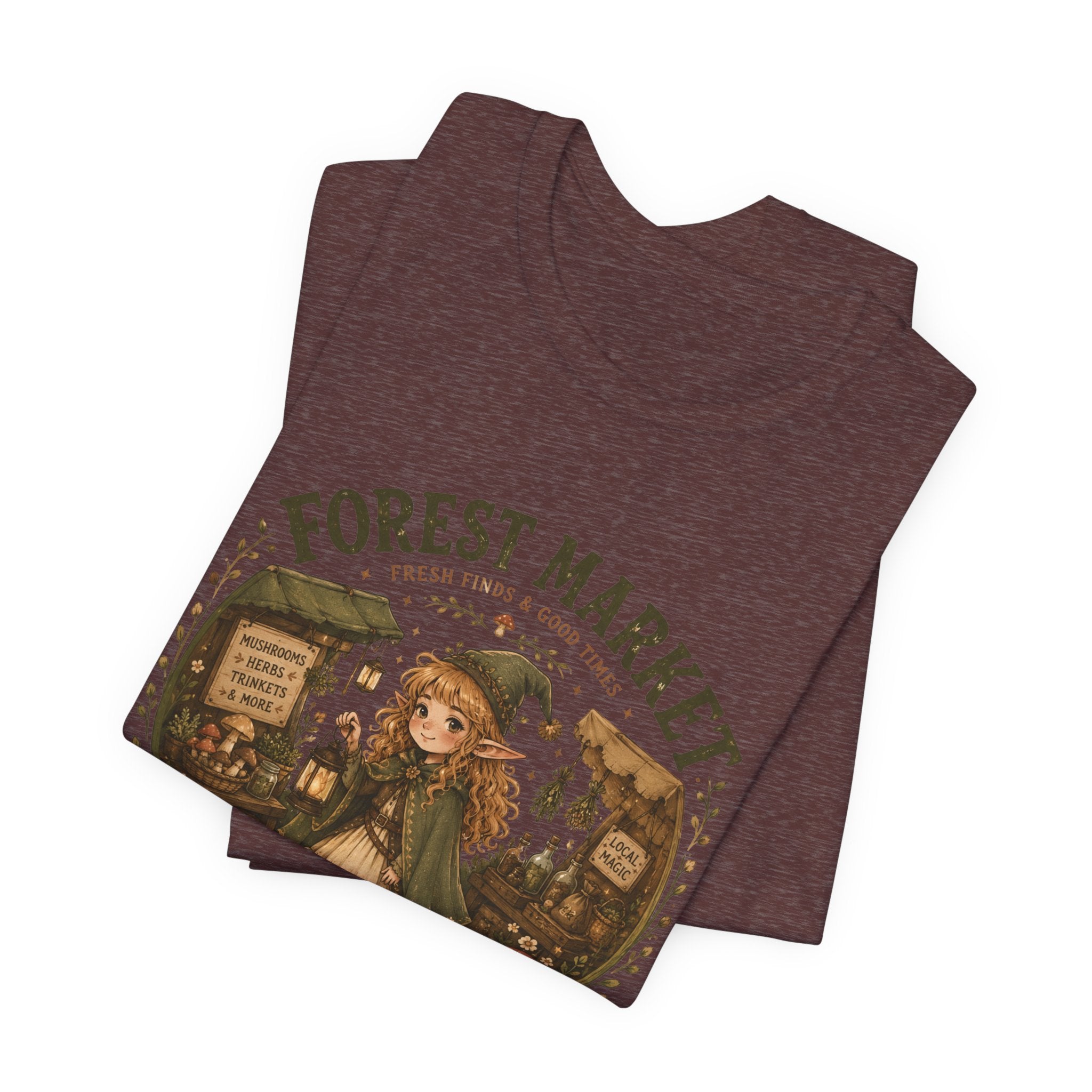 Fernie's Forest Market T-Shirt | Cottagecore Fantasy Woodland Tee