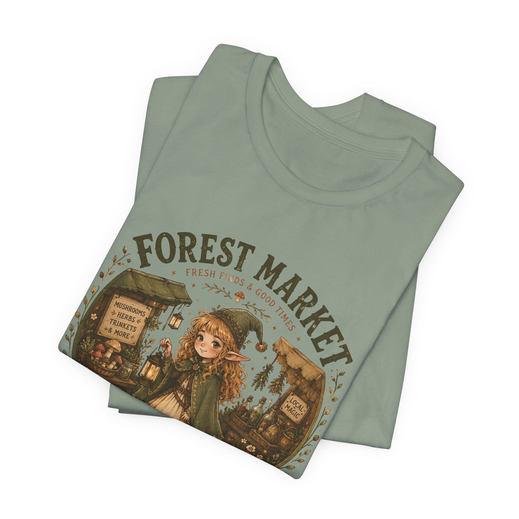 Fernie's Forest Market T-Shirt | Cottagecore Fantasy Woodland Tee