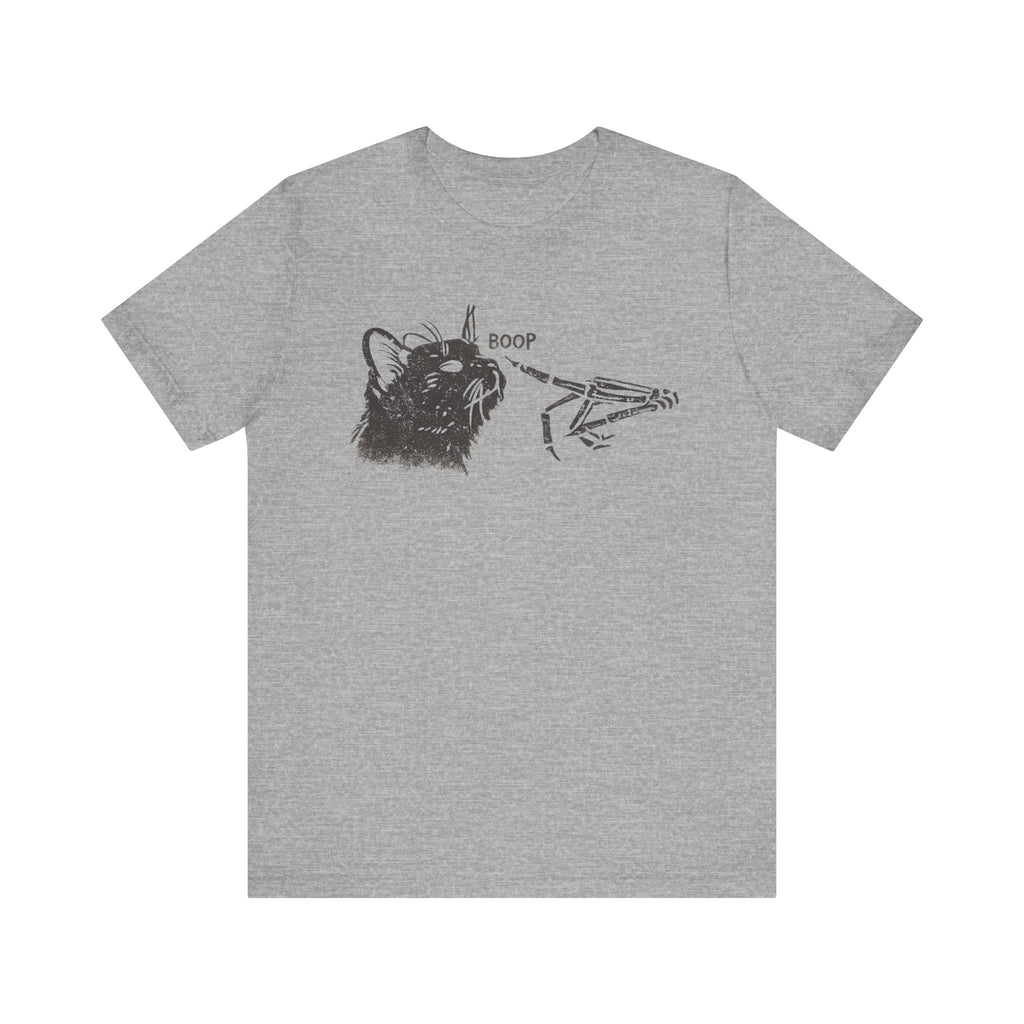 Cat Skeleton 'Boop' Graphic Tee – Funny Goth Cat T‑Shirt