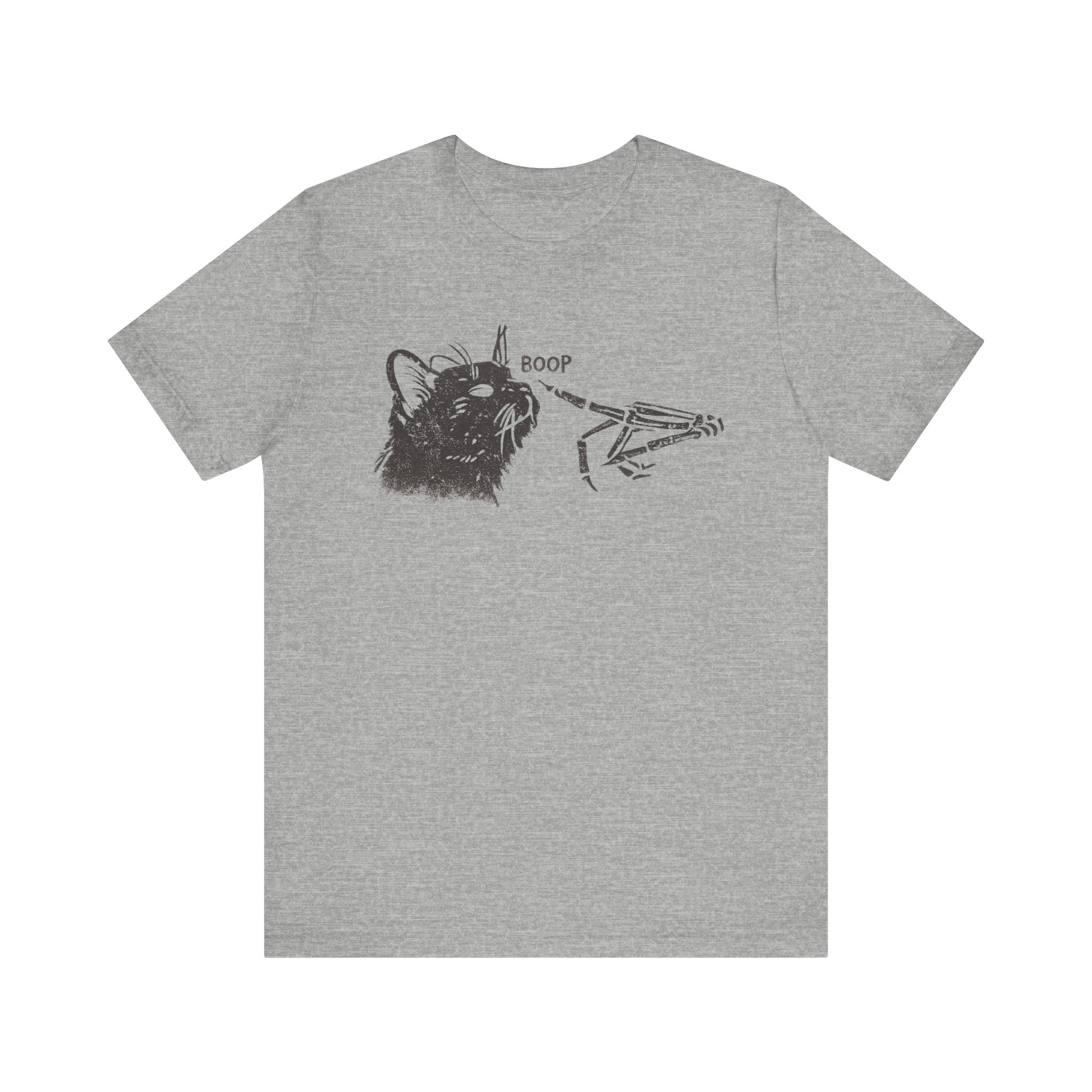 Cat Skeleton 'Boop' Graphic Tee – Funny Goth Cat T‑Shirt