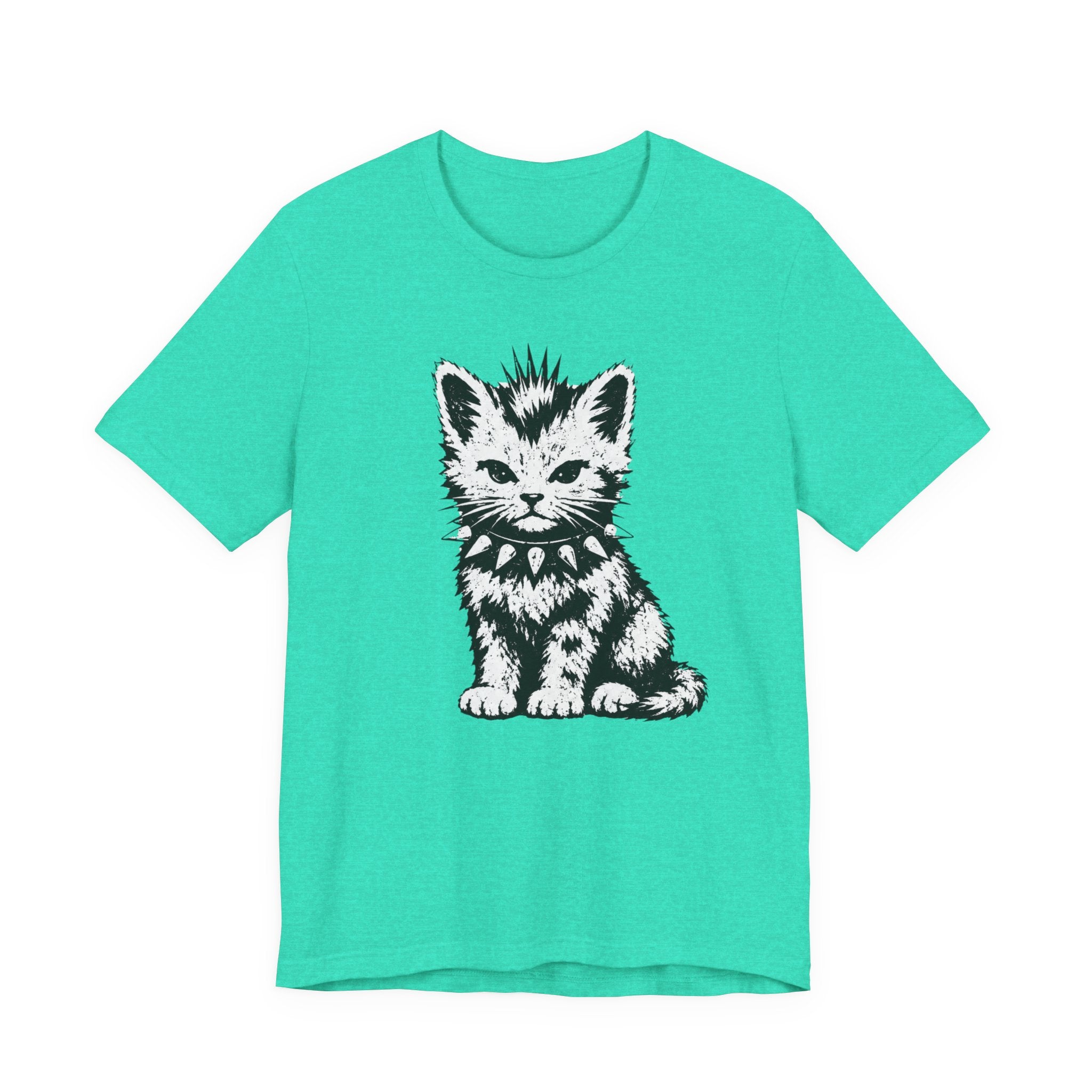 Punk Rock Kitten Graphic T-Shirt | Alternative Cat Lover Tee