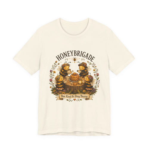 Honeybrigade Tea Party | Cozy Cottagecore Bee T-Shirt