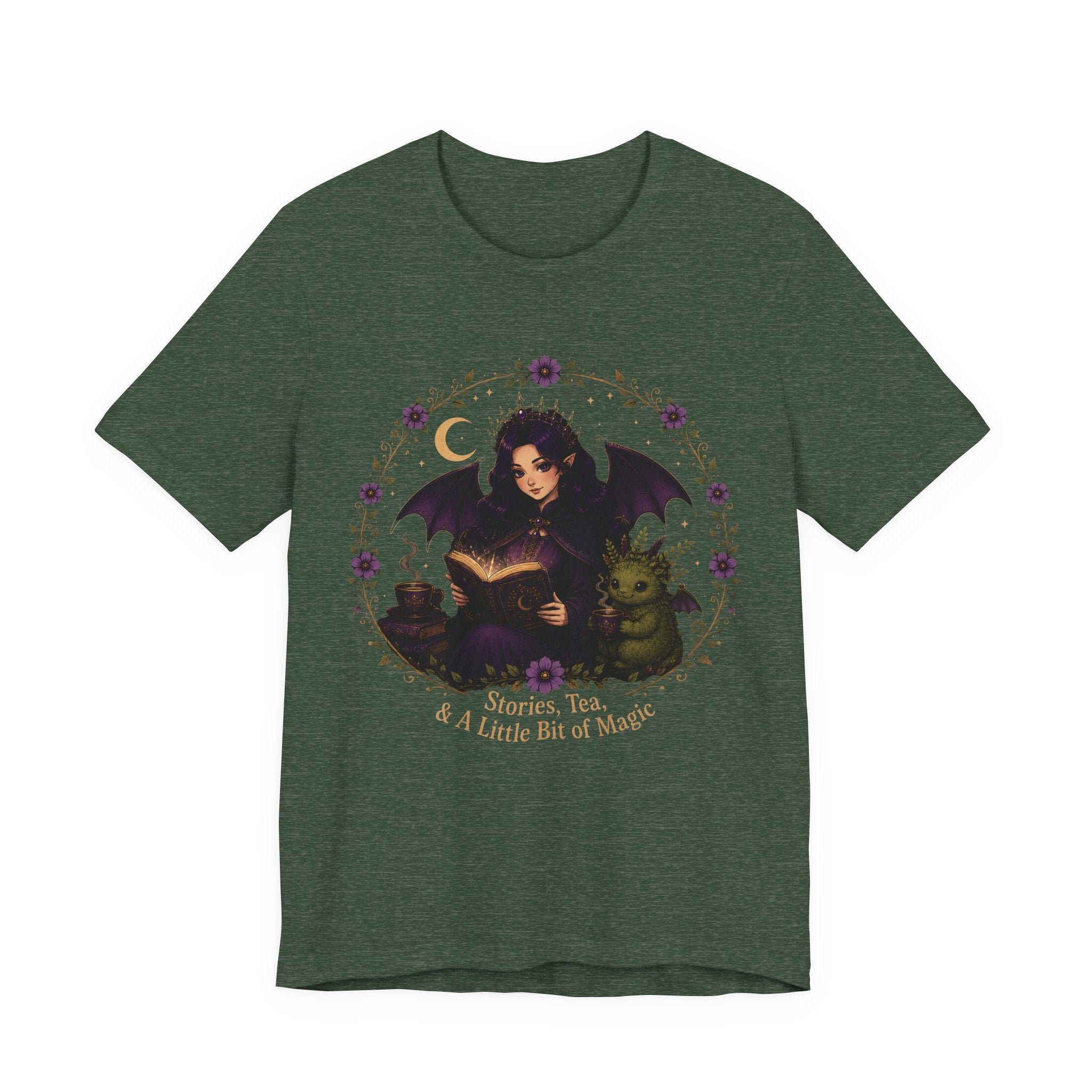 Vespera's Midnight Stories | Cozy Gothic Fantasy Witch T-Shirt