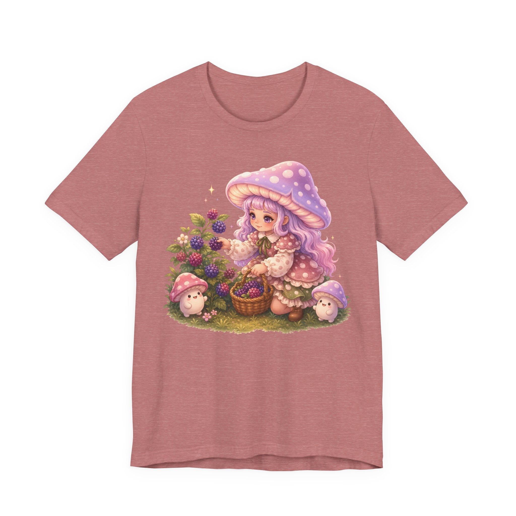 Mushmella's Berry Patch Cottagecore Mushroom Girl T-Shirt