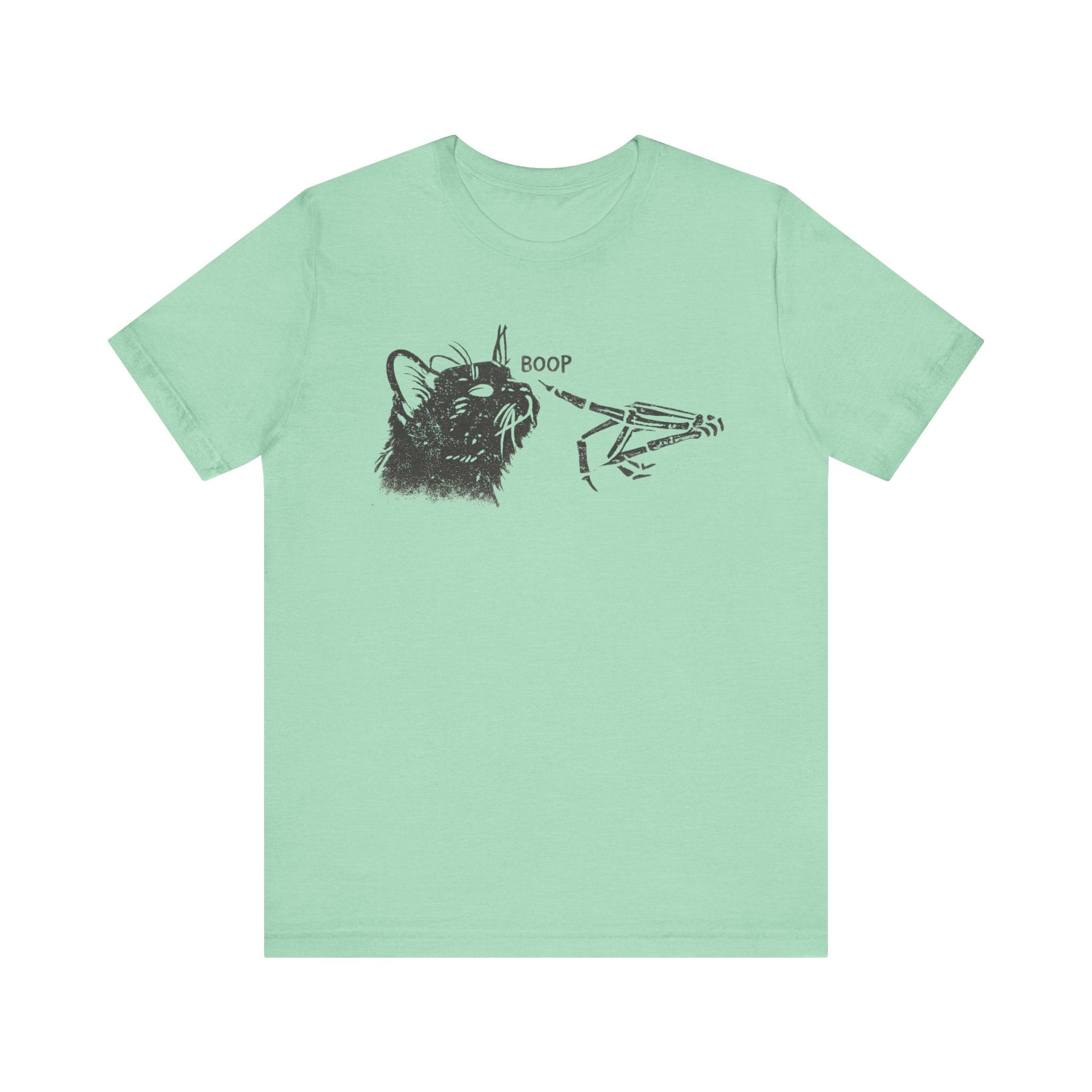 Cat Skeleton 'Boop' Graphic Tee – Funny Goth Cat T‑Shirt