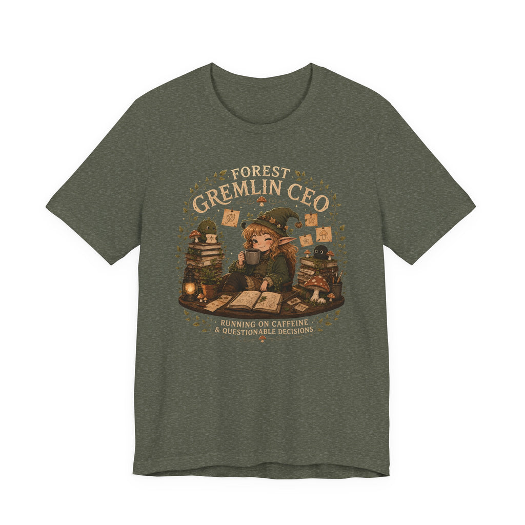 Forest Gremlin CEO | Cozy Cottagecore Fantasy T-Shirt