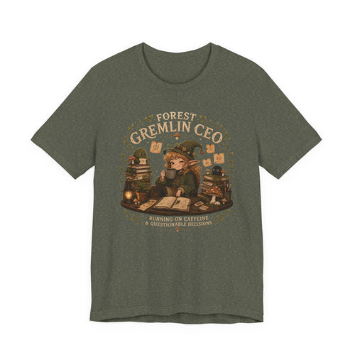 Forest Gremlin CEO | Cozy Cottagecore Fantasy T-Shirt