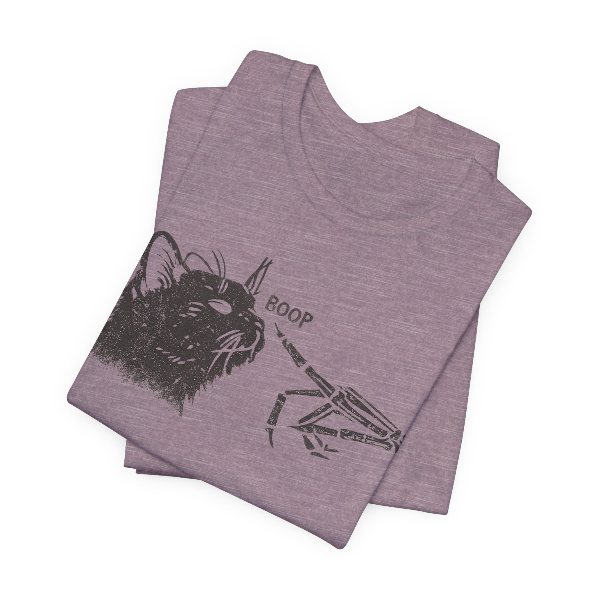 Cat Skeleton 'Boop' Graphic Tee – Funny Goth Cat T‑Shirt
