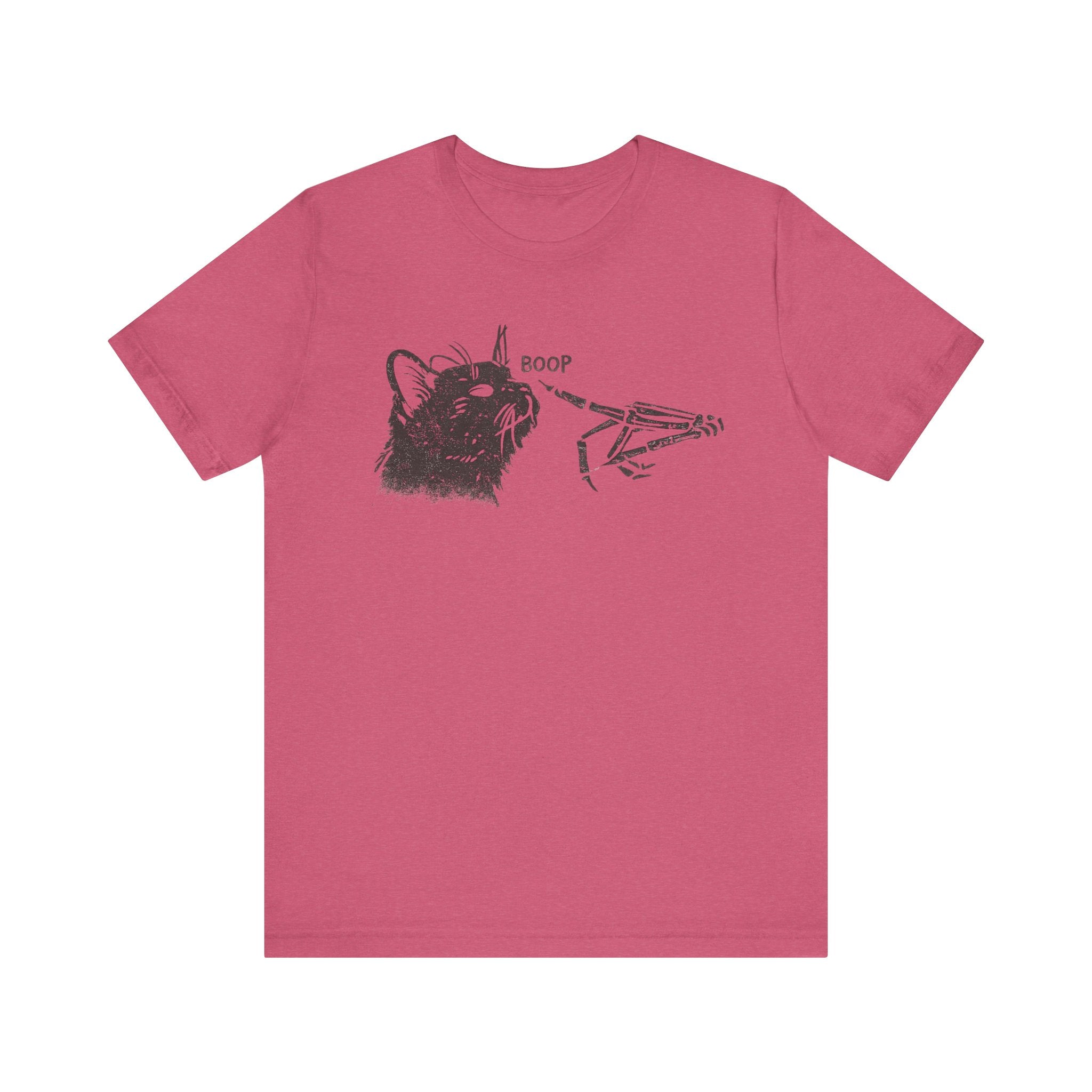 Cat Skeleton 'Boop' Graphic Tee – Funny Goth Cat T‑Shirt