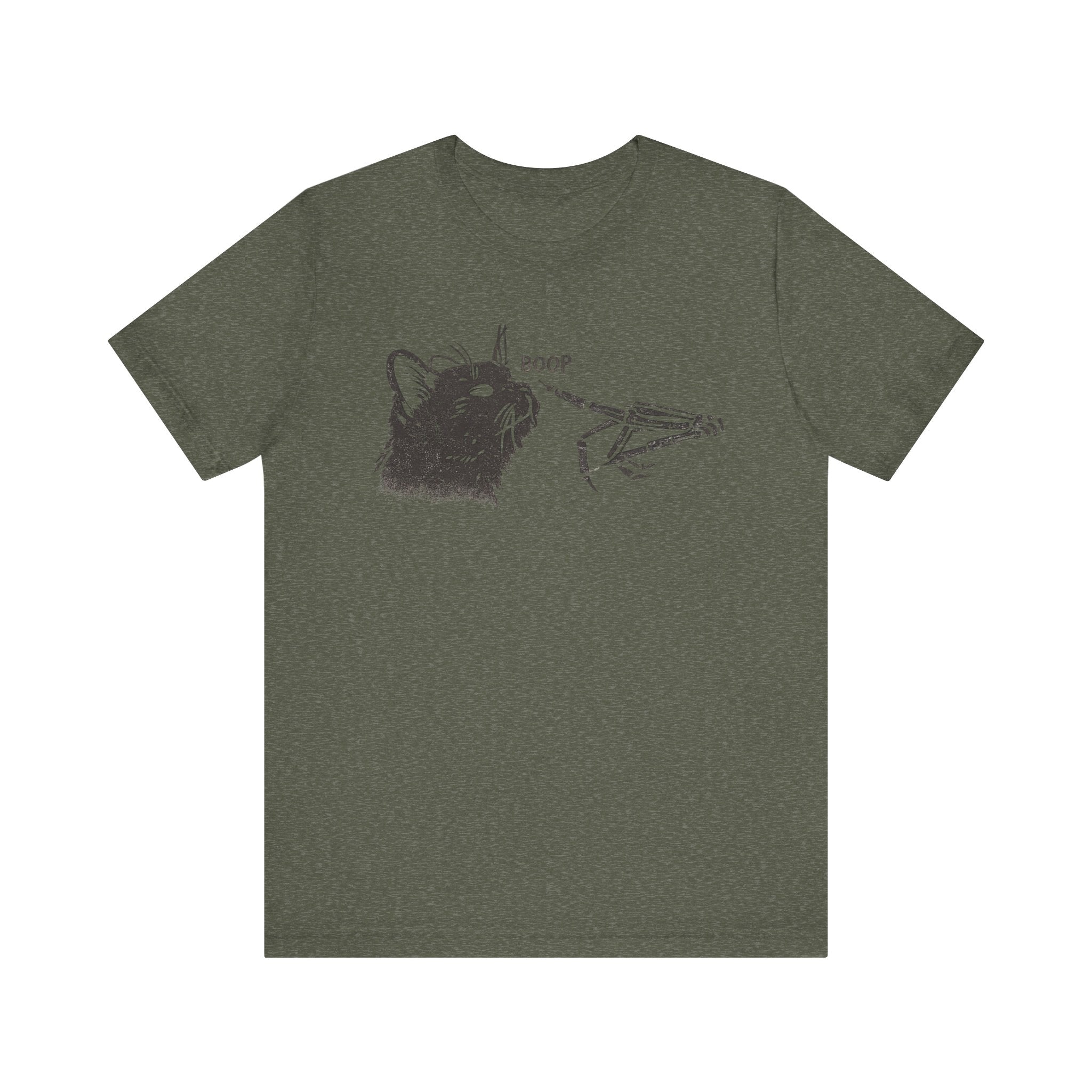 Cat Skeleton 'Boop' Graphic Tee – Funny Goth Cat T‑Shirt