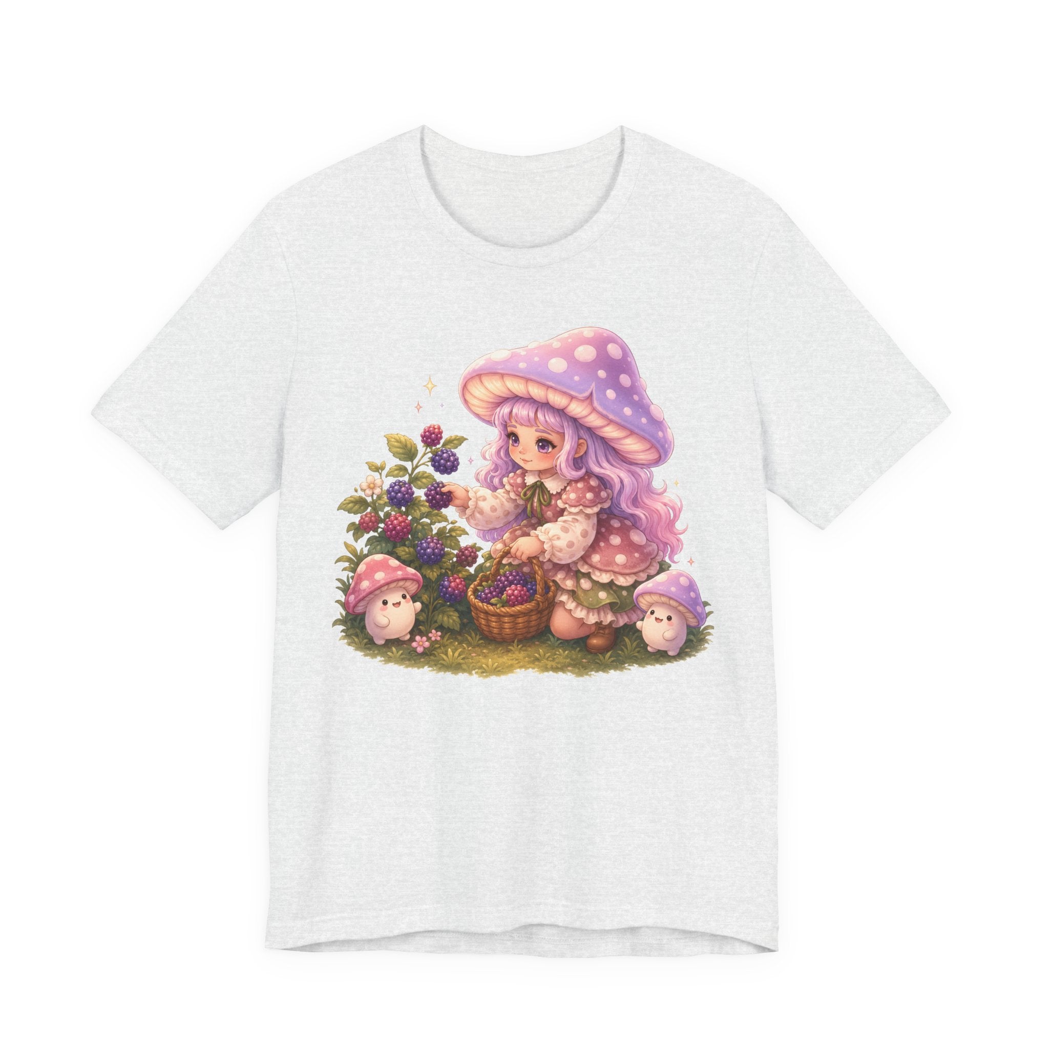 Mushmella's Berry Patch Cottagecore Mushroom Girl T-Shirt
