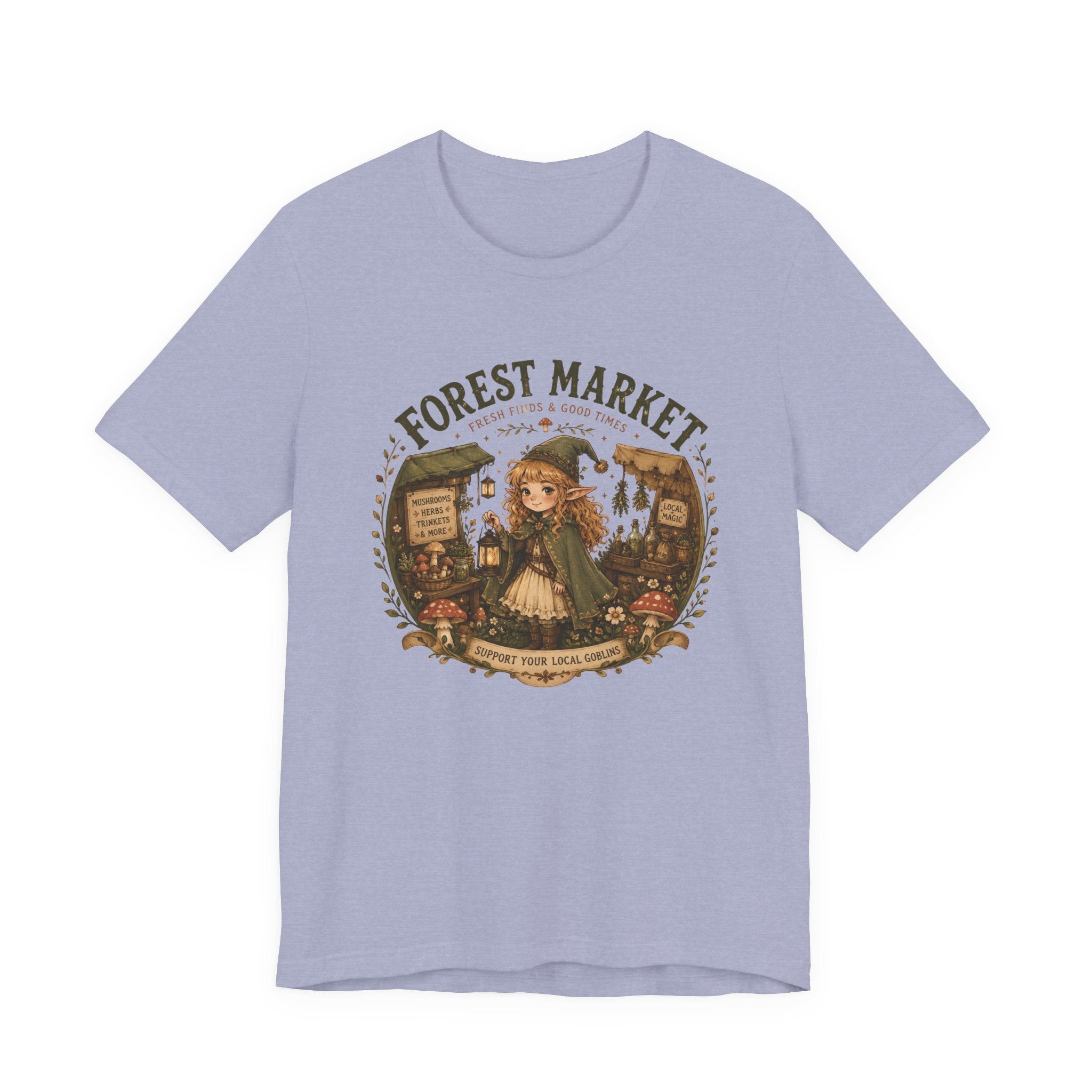 Fernie's Forest Market T-Shirt | Cottagecore Fantasy Woodland Tee