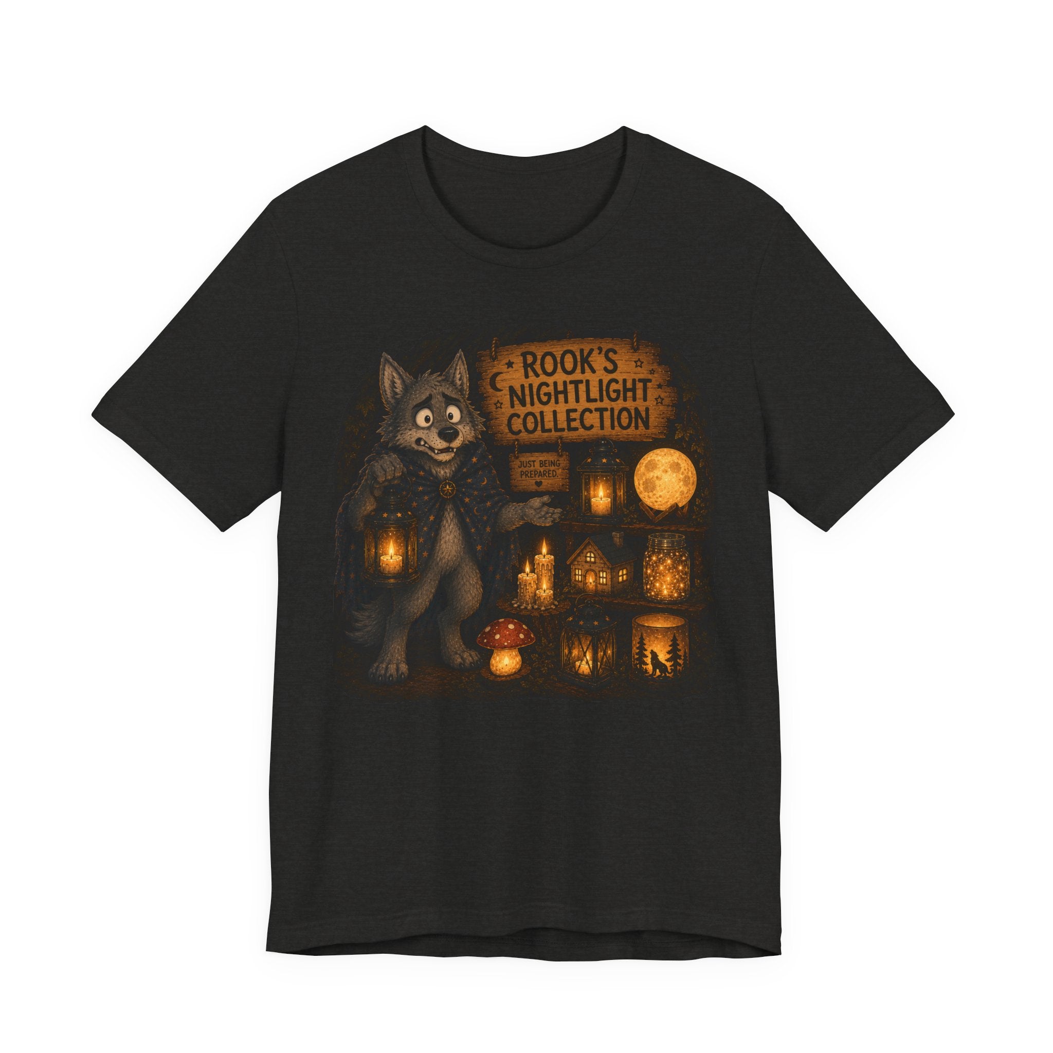 Rook's Nightlight Collection | Cozy Werewolf Cottagecore T-Shirt