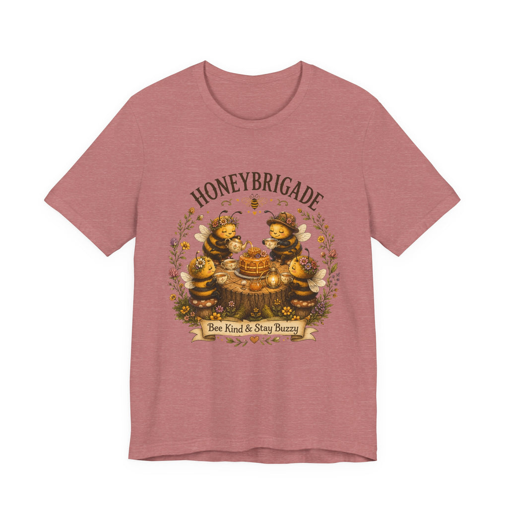 Honeybrigade Tea Party | Cozy Cottagecore Bee T-Shirt