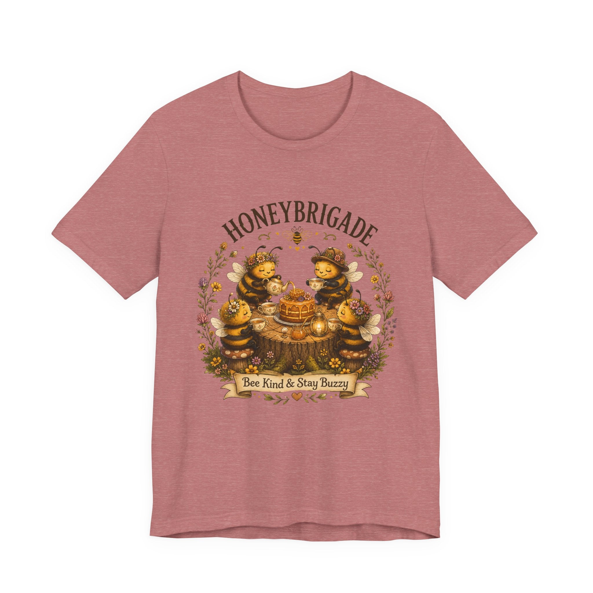 Honeybrigade Tea Party | Cozy Cottagecore Bee T-Shirt