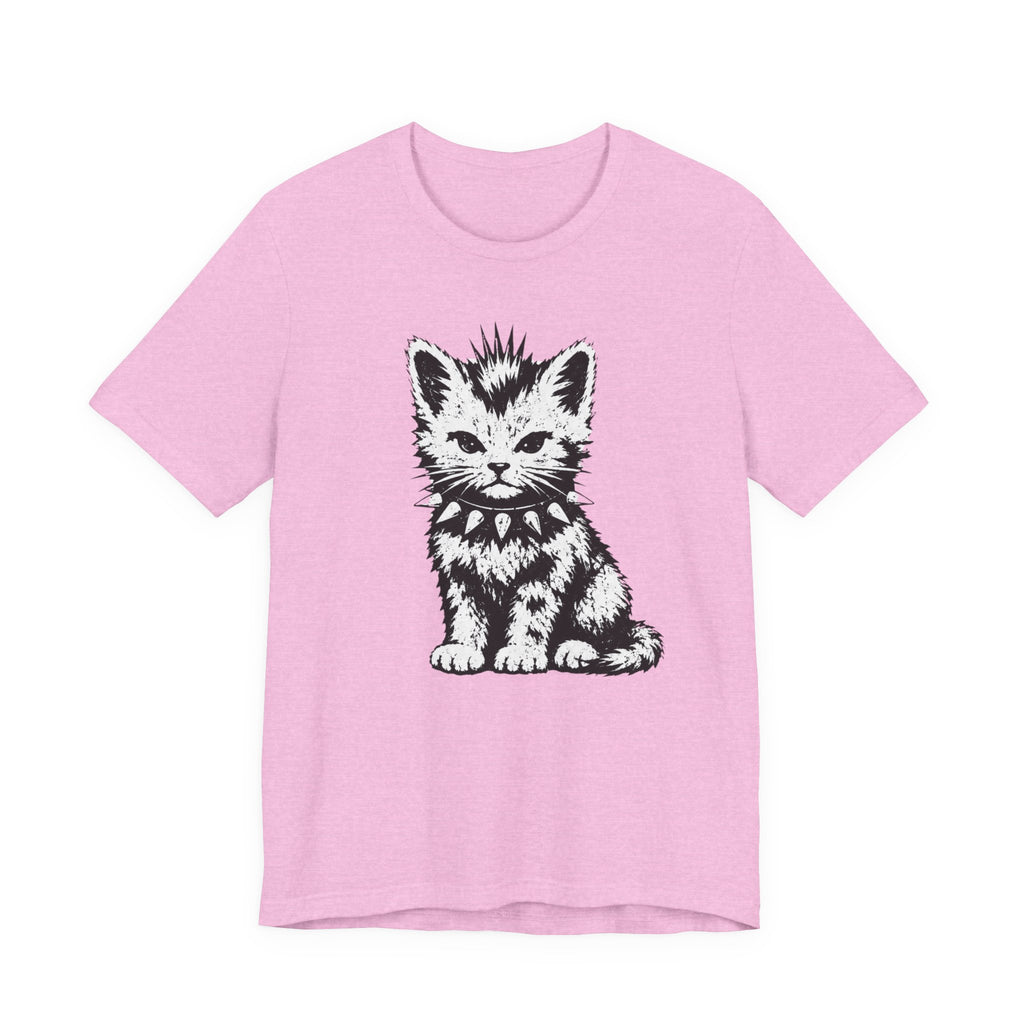 Punk Rock Kitten Graphic T-Shirt | Alternative Cat Lover Tee