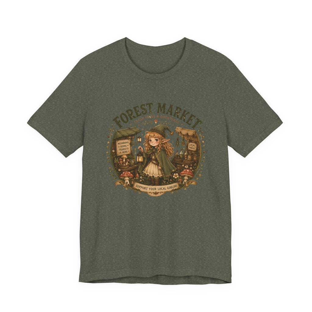 Fernie's Forest Market T-Shirt | Cottagecore Fantasy Woodland Tee