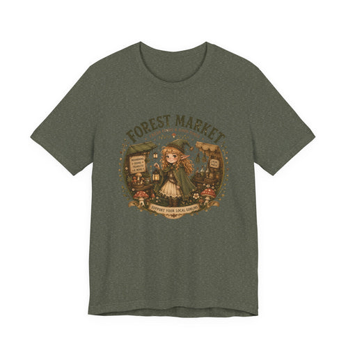 Fernie's Forest Market T-Shirt | Cottagecore Fantasy Woodland Tee