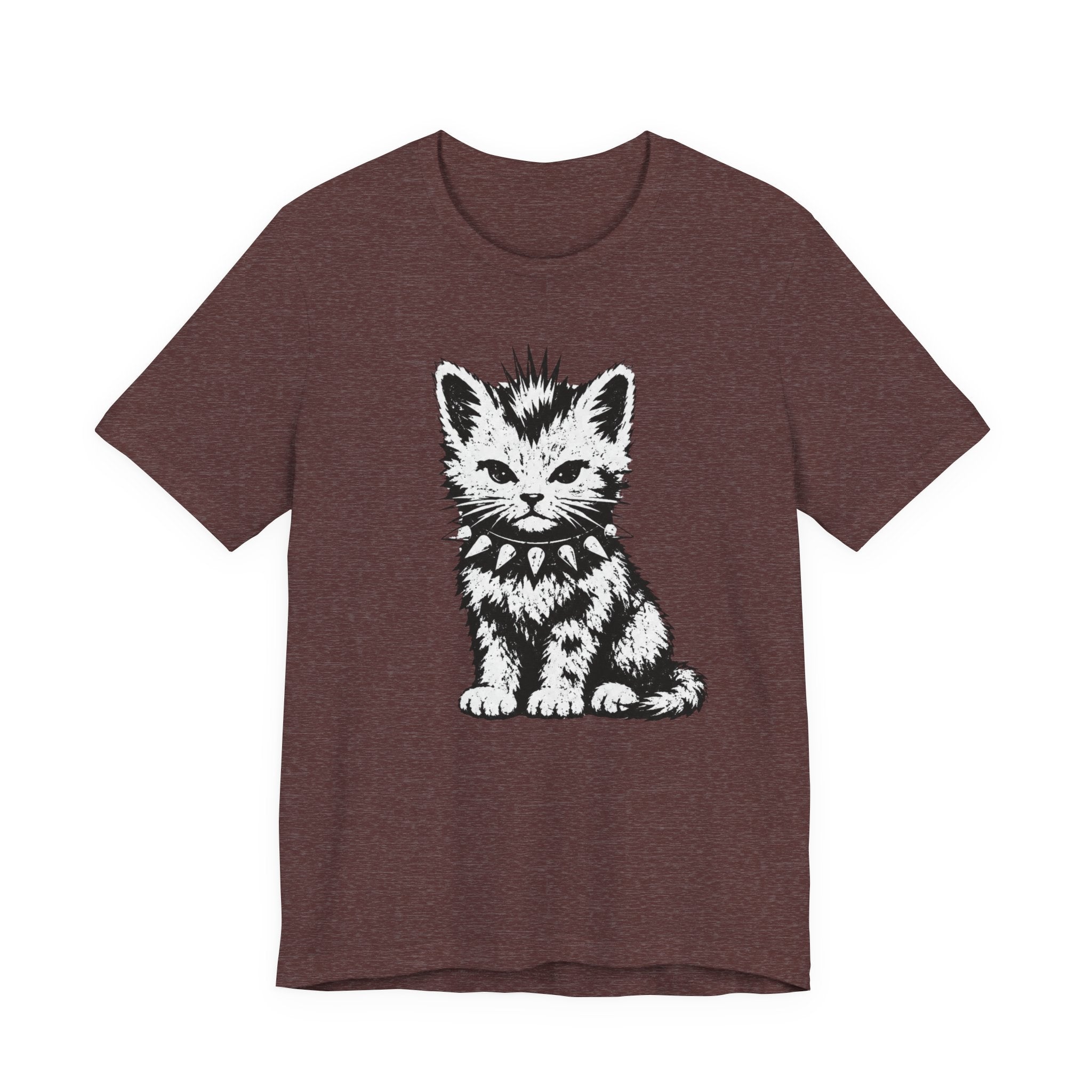 Punk Rock Kitten Graphic T-Shirt | Alternative Cat Lover Tee