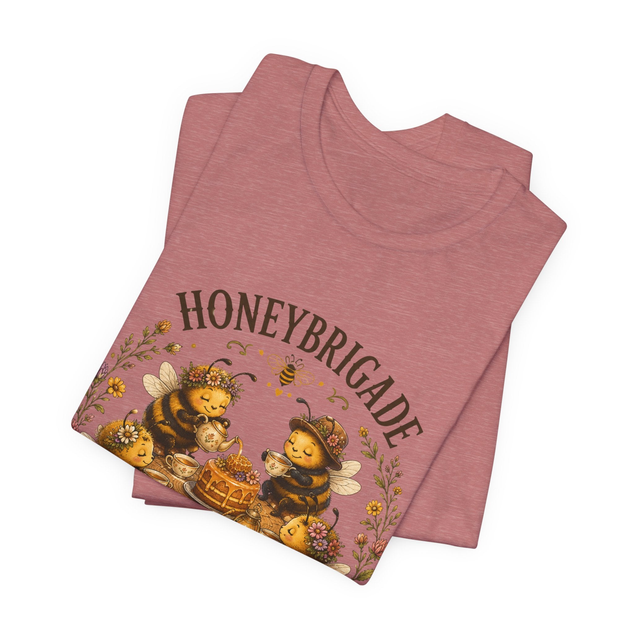 Honeybrigade Tea Party | Cozy Cottagecore Bee T-Shirt