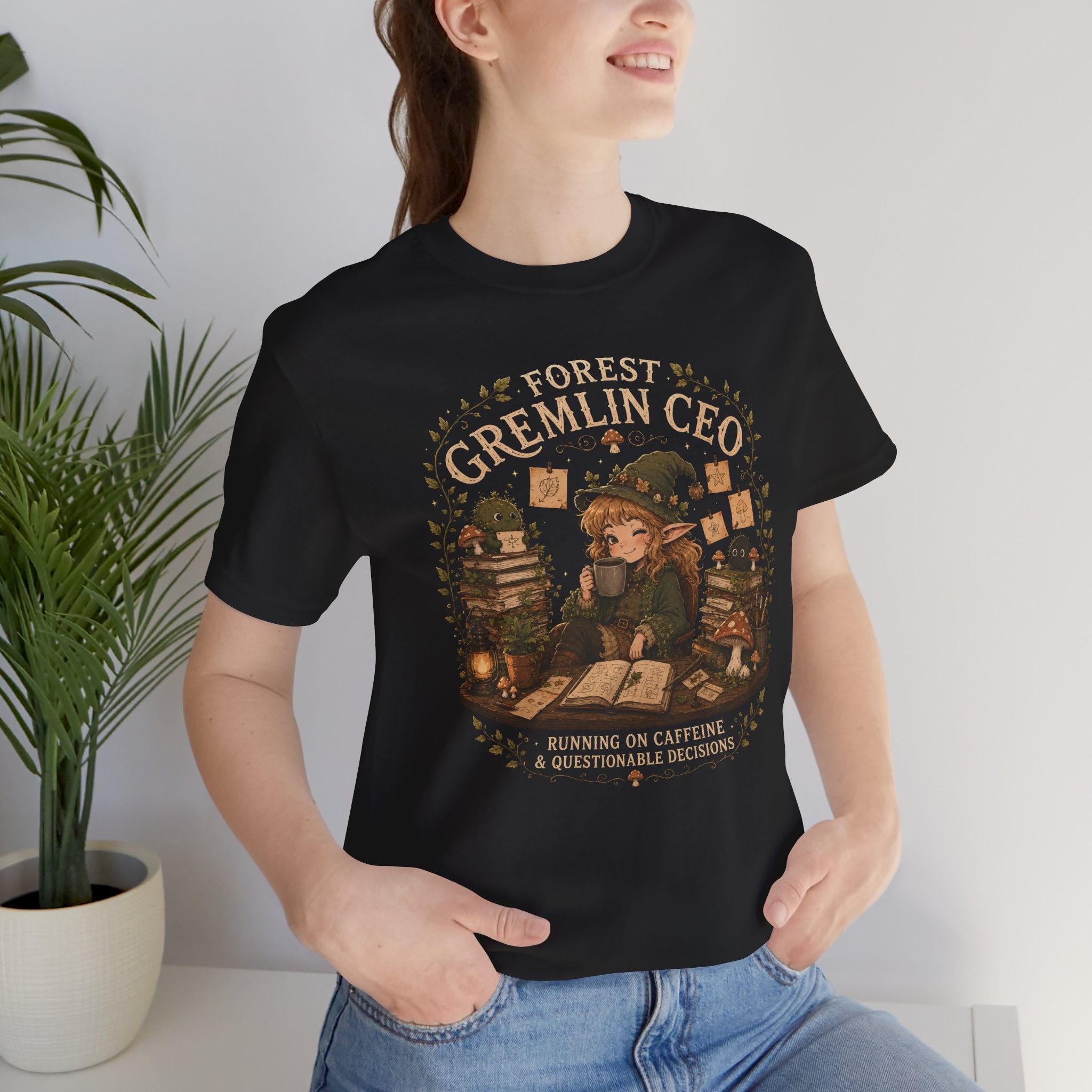Forest Gremlin CEO | Cozy Cottagecore Fantasy T-Shirt